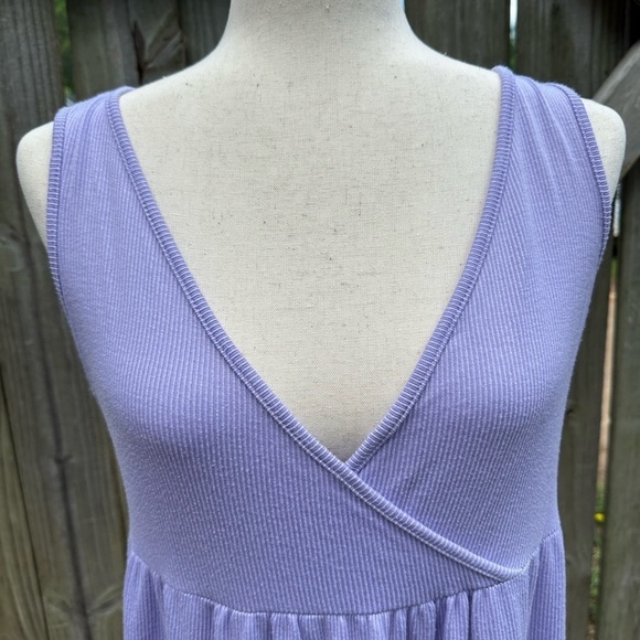 See You Monday Boho Stacked Tiered Lilac Purple Maxi Dress - Picture 2 of 8